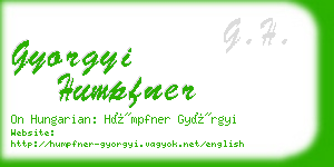 gyorgyi humpfner business card